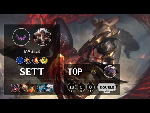 Sett Top vs Poppy - EUW Master Patch 12.4