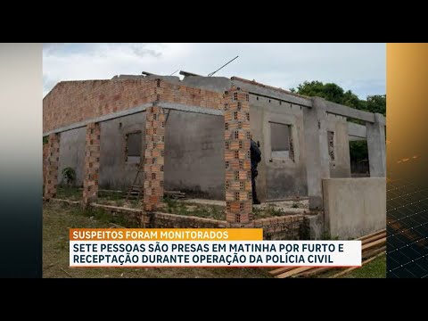 Polícia prende grupo por furto e receptação de materiais, em Matinha