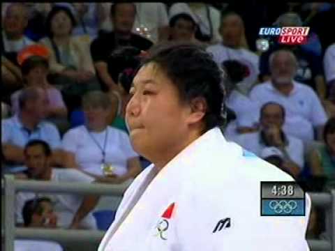 Judo Olympia Athen 2004 Maryna Prokofyeva vs Sun Fuming