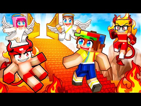 Escape HELL To HEAVEN In Minecraft With MY CRAZY FAN GIRLS...
