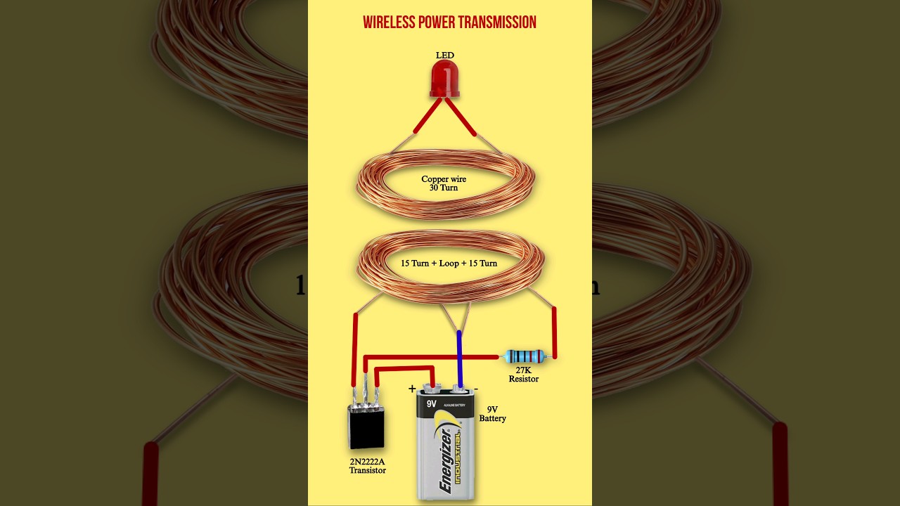 Wireless Power Transfer Circuit | Wireless power transmission DIY