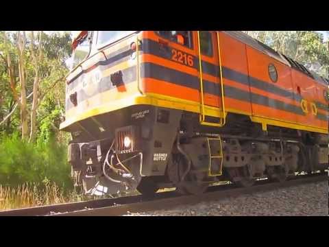 GWA grain idle, take-off and pass through at Mt Lofty after broken Coupler.