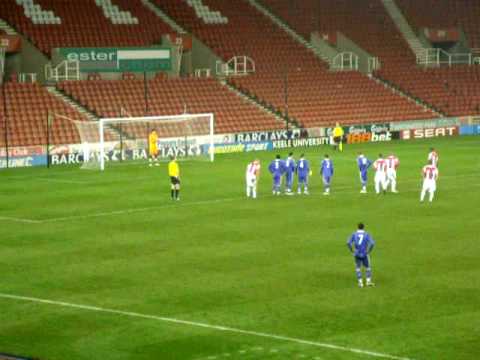 Liam Lawrence penalty v Chelsea reserves