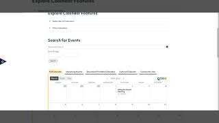 CALENDAR Video Tour