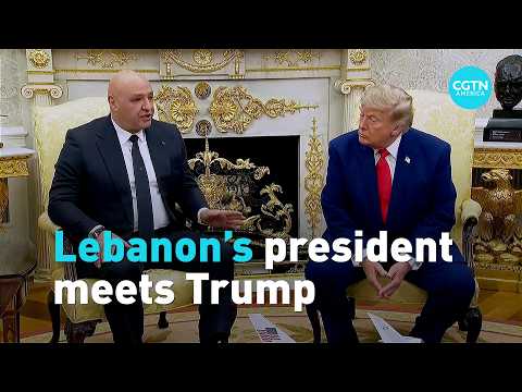 Lebanese President Joseph Aoun meets Trump at the White House