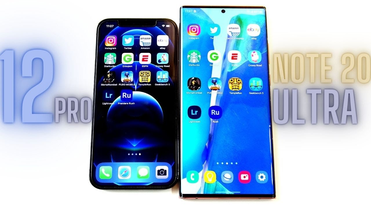 iPhone 12 Pro vs Note 20 Ultra Speed Test