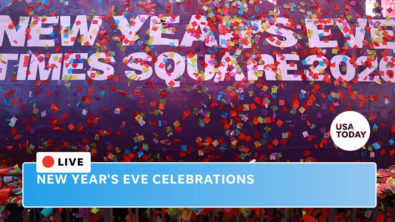 New York City celebrates New Year's Eve in Times Square live