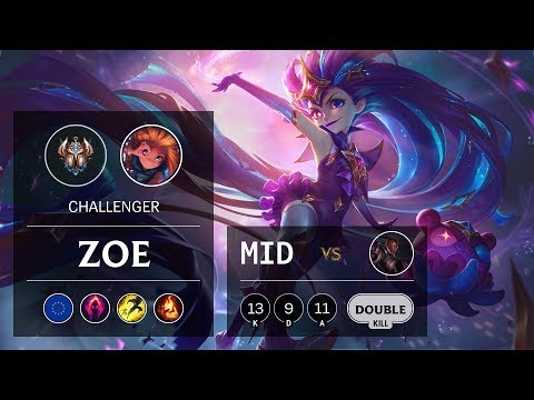 Zoe Mid vs Lucian - EUW Challenger Patch 9.20