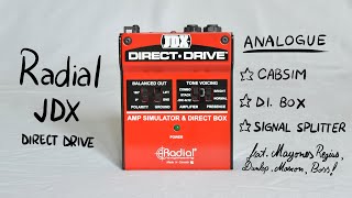 Video thumbnail for Radial JDX Direct Drive - guitar cabsim, DI box, amp simulator with pedals! by Pair of Pandas