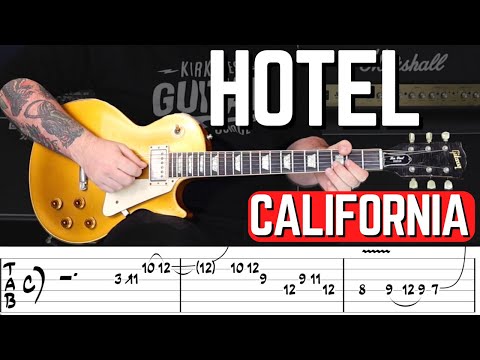 Hotel California Solo Guitar Lesson | Eagles Lead Guitar Tutorial With Tabs |1000 subscriber Special