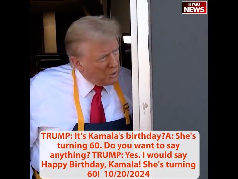 TRUMP: Happy Birthday, Kamala! She's turning 60! ; Obama Pushes Lies About Trump’s Mental State