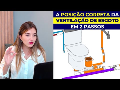 A posição correta da ventilação de esgoto em 2 passos