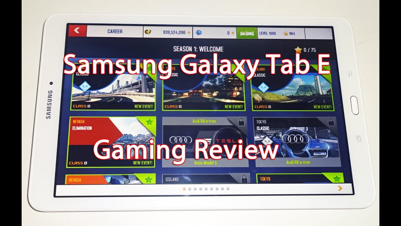 Samsung Galaxy Tab E Gaming Review
