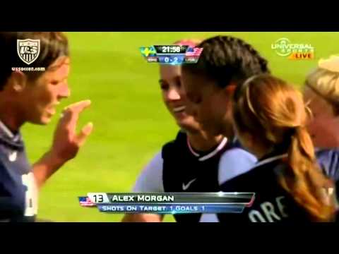 USWNT - Alex Morgan Goal v. Sweden (25th Int'l Goal) - June 6, 2012 - 2012 Sweden Invitational
