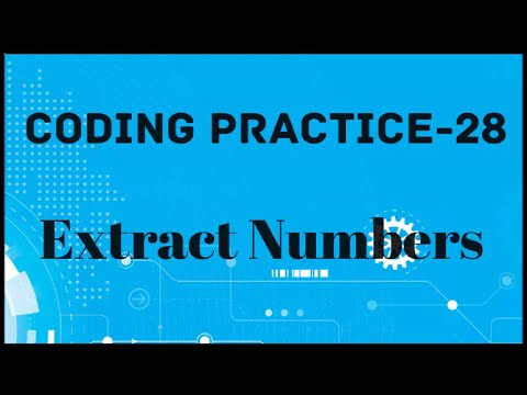 Coding Practice 28 Extract Numberscoding Nxtwave Nextwave Python Ccbp Codingpractice List