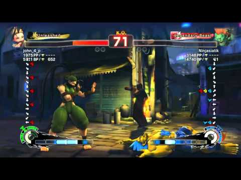 SSF4 AE 2012: john_4_p (Ibuki) vs Ninjasiatik (Blanka)