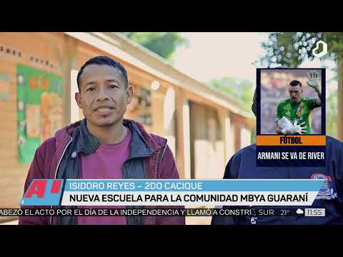 #AlMediodia:  Nueva escuela para la comunidad mbya guaraní de Puerto Leoni