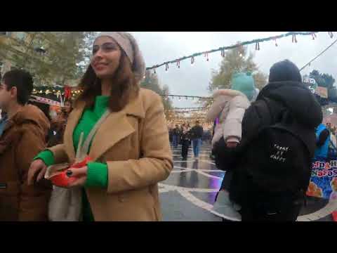 Looks like Paris, Beautiful Girls and Handsome Boys in Nizami Street Baku | Azerbaijan Nightlife 4k