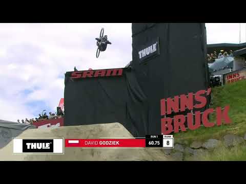 Crankworx Innsbruck slopestyle 2023 David Godziek both runs