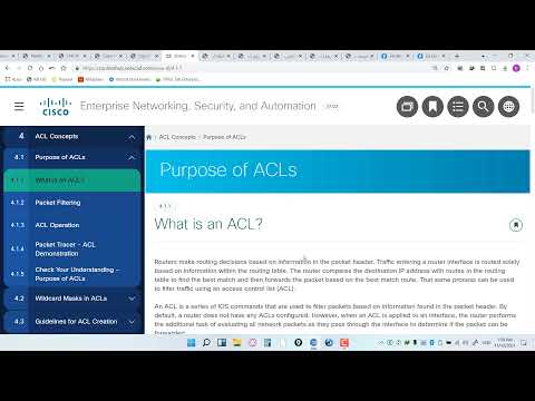 Chapter 4 : ACL Concepts