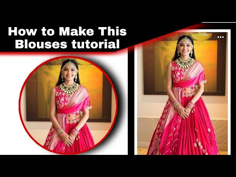 How to make dreping blouses || magnet thread