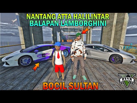 Elementary School Boy Challenges Atta to a Lamborghini Race - GTA 5 SULTAN BOCIL