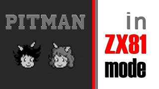 Pitman in ZX81 mode. New Spectrum Next game