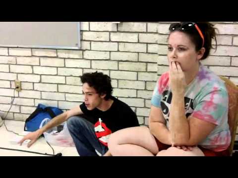 reaction to didgeridoo clutter 3/24.MOV