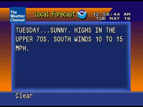 WeatherStar 4000 Emulator LF 5/19/09