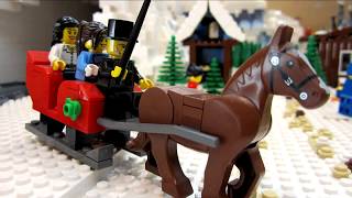 preview picture of video 'Lego Winter Village in Christmas. Catbrick 2014. Lego Fan Event'