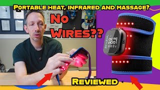 Bob & Brad Cordless heating pad with massage and infrared light unboxing and review