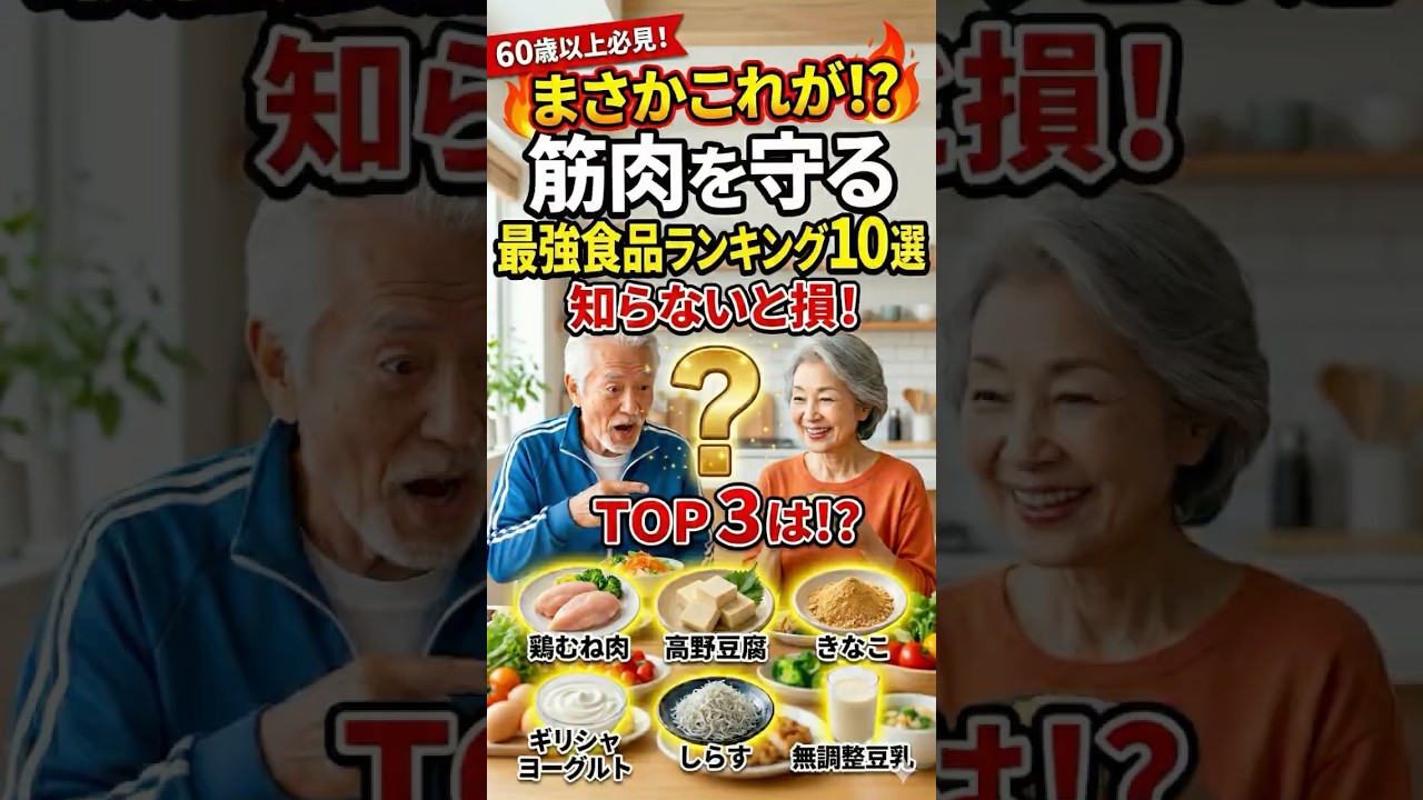 [60歳から衰える] 筋肉を回復させる最強タンパク食材10選