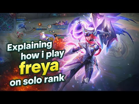 Explaining How I Play Freya On Solo Rank - Exp Lane Freya Gameplay 