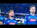 Napoli vs FC Barcelona   Uefa Champions League anthem on Stadio San Paolo