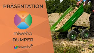 Miweba Bollerwagen Dumper Präsentation I Handwagen mit Kippfunktion 2022 I Miweba