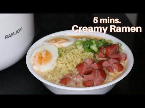 5 MINUTES CREAMY RAMEN at Home