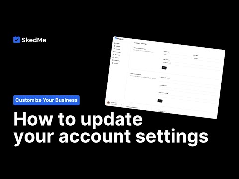 6.5 Update login, password, or delete account