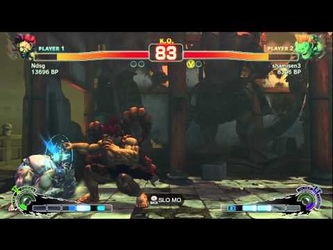 Fujino [Akuma] vs shamisen3 [Blanka] SSF4 Japanese Online Ranked Matches - TRUE HIGH-DEF