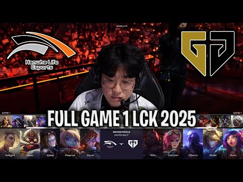 HLE vs GEN GAME 1 LCK 2025 SUMMER GRAND FINALS | HANWHA LIFE vs GENG ESPORTS G1 LCK 2025