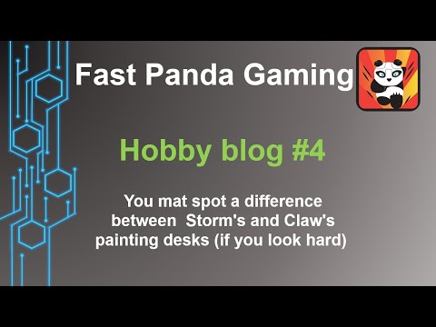Fast Panda Hobby blog #4, Painting desks may differ. Infinity N4 the game hobby update