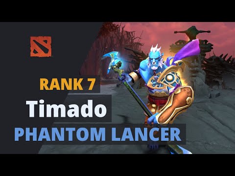 Timado (Rank 7) plays Phantom Lancer Dota 2 Full Game
