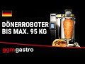 Gas Doner Kebab Robot – Bottom motor - 4 burners - 95 kg max - Natural gas 10.64 kW