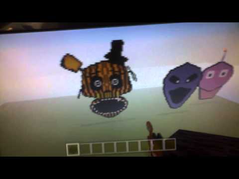 Minecraft fnaf 3 pixel phantom freddy