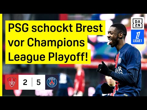 Vorgeschmack auf UCL-Playoff! Dembele entscheidet in Eigenregie: Brest - PSG | Ligue 1 | DAZN