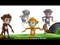 Five Little Monkeys Jumping On The Bed Nursery Rhyme 3D Animation Rhymes For Children