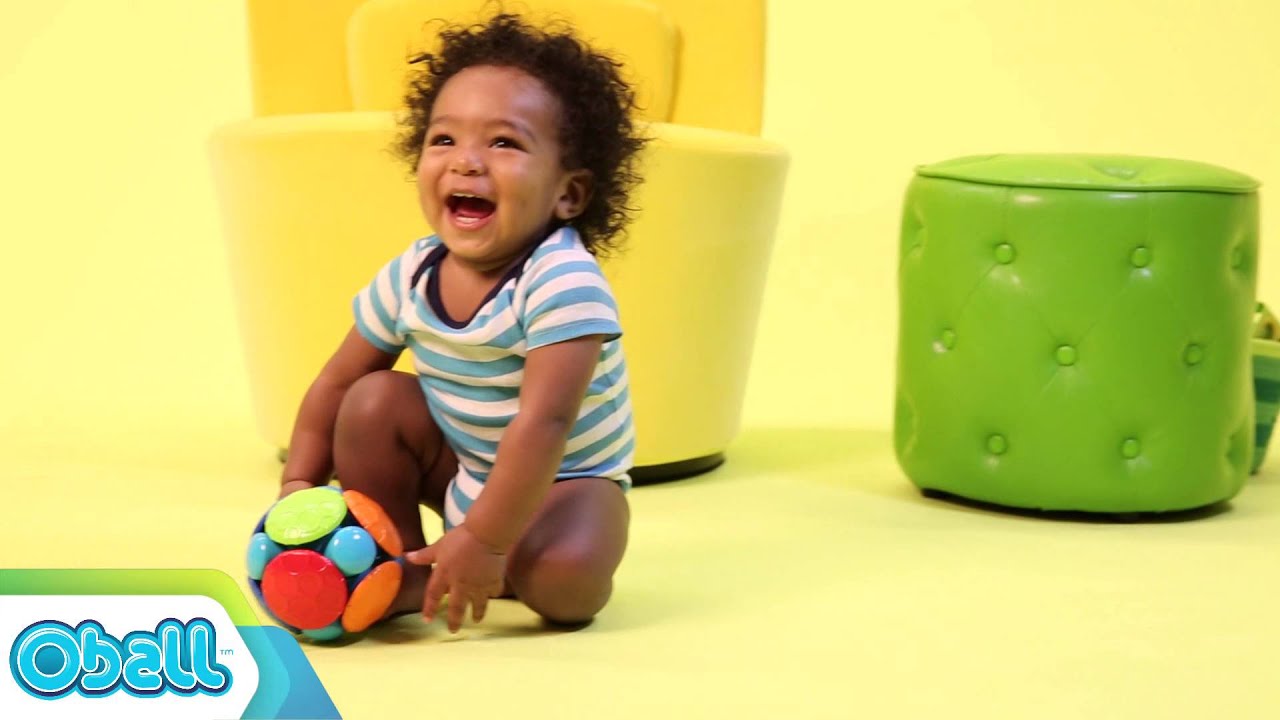 Oball Beschäftigungsspielzeug Wobble Bobble Greifball Mehrfarbig