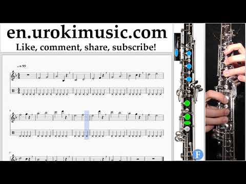Oboe lessons Carlos Vives, Sebastian Yatra - Robarte un Beso Sheet Music Tutorial Part#1 um-i352