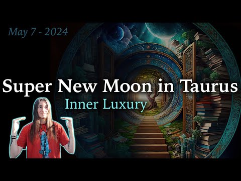 Super New Moon in Taurus - Inner Luxury - May 7th 2024 - Moon Omens