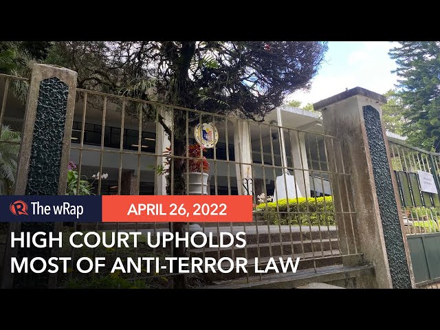 Supreme Court upholds with finality most of anti-terror law