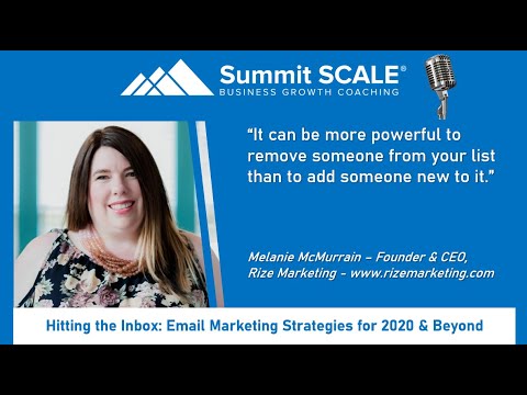 Melanie McMurrain on Hitting the Inbox - YouTube